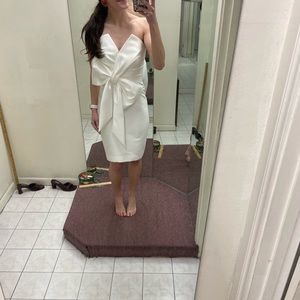 White cocktail dress